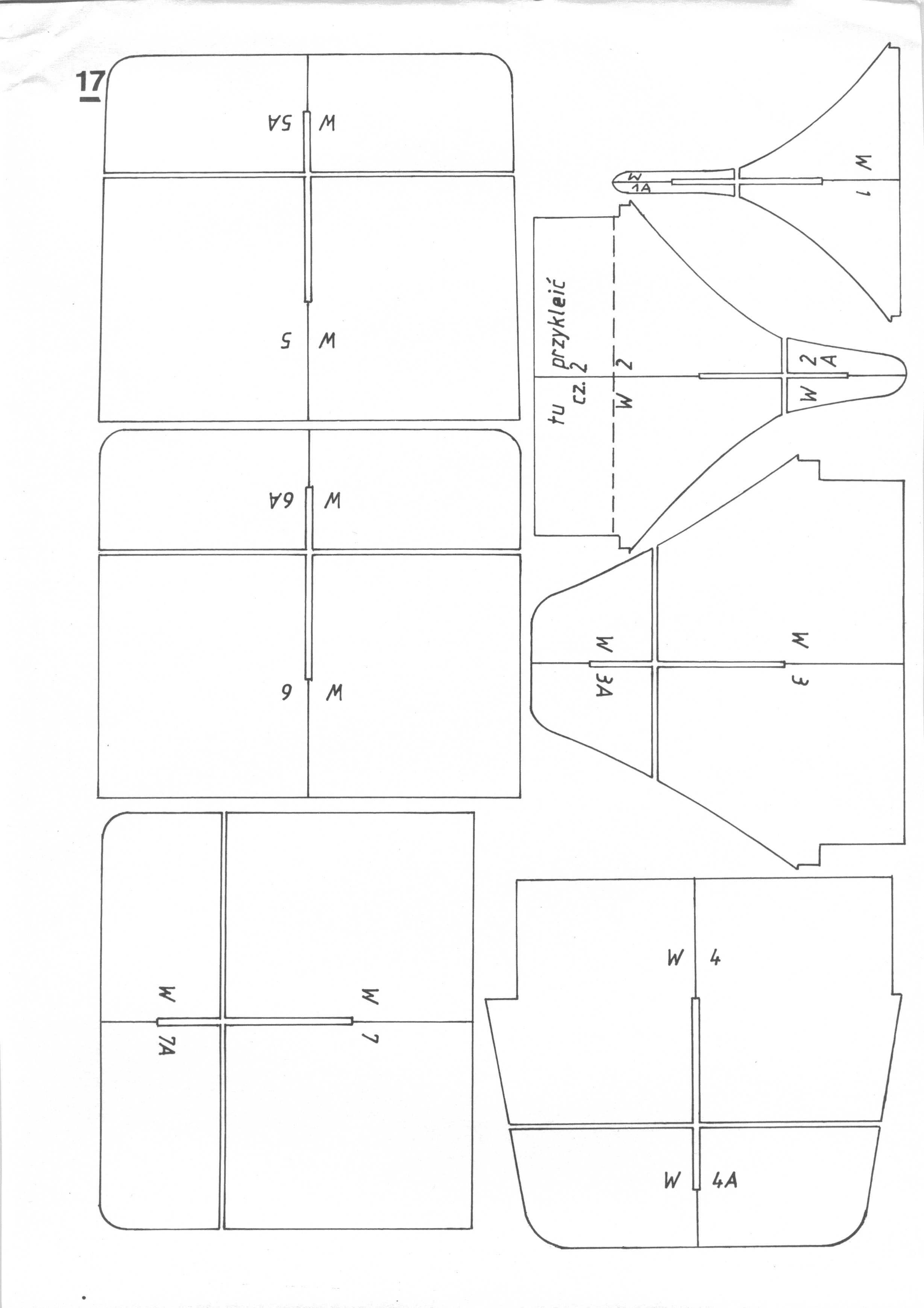 美国航母Essex艾塞克斯船模平面图纸